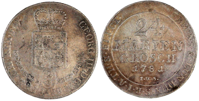 Braunschweig-Calenberg-Hannover
Georg III., 1760-1820
24 Mariengroschen (2/3 T...