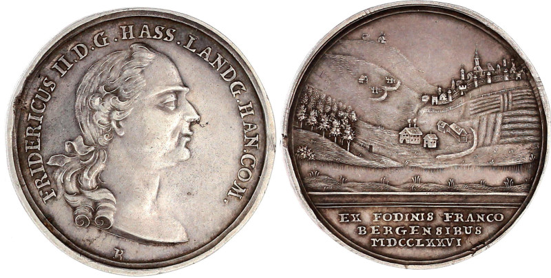 Hessen-Kassel
Friedrich II., 1760-1785
Silber-Ausbeutemedaille 1776, von J. C....