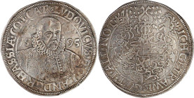 Hessen-Marburg
Ludwig IV., 1567-1604
Reichstaler 1595, Marburg. 29,06 g. gutes sehr schön, min. Schrötlingsfehler am Rand, sehr selten. Hoffmeister ...