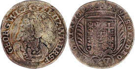 Leiningen/-Westerburg
Georg Wilhelm, 1637-1695
XV Kreuzer 1691, Westerburg. Wertzahl auf der Rs. mittig unter dem Wappen, fast sehr schön, Prägeschw...