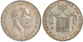 Lippe, Grafschaft
Paul Friedrich Emil Leopold, 1851-1875
Vereinstaler 1860 A. vorzüglich, min. Randfehler und etwas berieben. AKS 16. Thun 213. Ihl/...