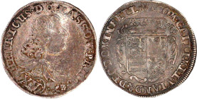 Nassau-Dillenburg
Heinrich, 1662-1701
XV Kreuzer 1689 IXA, Herborn. Brustb. n.r. darunter eine Blume/Wappen. Doppelpunkt nach NASSOV: sehr schön/vor...