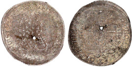 Nassau-Idstein
Georg August, 1668-1721
15 Kreuzer 1692 ML (Matthias Longerich), Idstein. vorzüglich, min. Zainende und durchgehender Schrötlingsfehl...