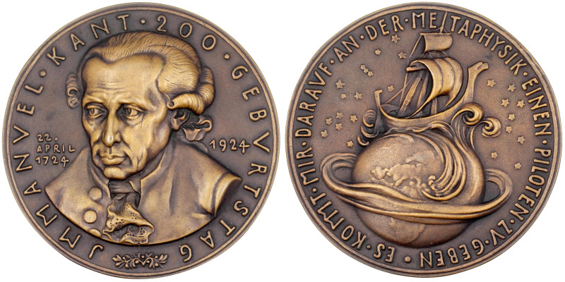 Medailleure
Goetz, Karl
Große Bronzemedaille 1924, a. d. 200. Geburtstag v. Im...