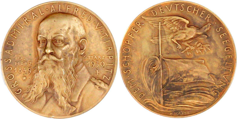 Medailleure
Goetz, Karl
Bronzemedaille 1930, a.d. Tod des Großadmiral Alfred v...