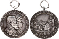 Schützenmedaillen
Esslingen (Württemberg)
Tragbare Silbermedaille 1911, von Mayer & Wilhelm. Auf das 24. Württembergische Landesschießen in Esslinge...