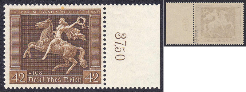 Deutschland
Deutsches Reich
42 + 108 Pf. Galopprennen 1938, postfrischer Erhal...