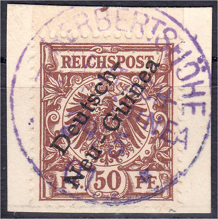 Deutschland
Deutsche Kolonien
Deutsch-Neuguinea
50 Pf. Freimarken 1897, saube...