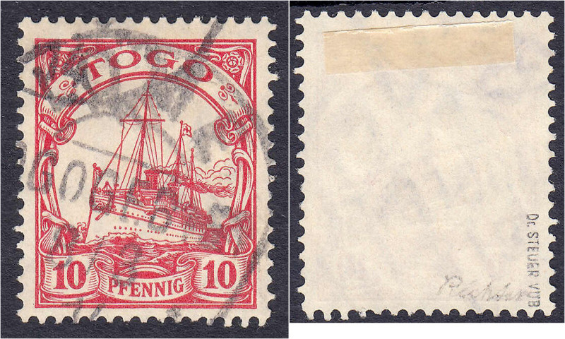 Deutschland
Deutsche Kolonien
Togo
10 Pf. Freimarke 1909, gestempelt, Wasserz...