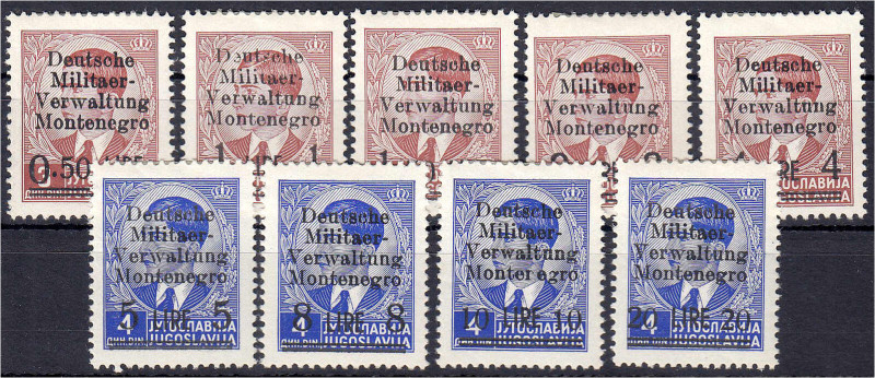 Deutschland
Deutsche Kolonien
Deutsche Besetzungsausgaben 1939/1945, Montenegr...