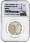 Gedenkmünzen
5 Deutsche Mark, Silber, 1952-1979
Germanisches Museum 1952 D. Im NGC-Blister mit Grading MS 62. vorzüglich/Stempelglanz. Jaeger 388.