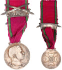 Deutschland
Deutsche Länder, bis 1918
Sachsen-Coburg-Gotha: Silberne Verdienstmedaille des Herzoglich Sachsen-Ernestinischen Hausordens mit Schwerte...