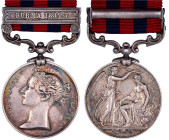 Grossbritannien
Victoria, 1837-1901
India General Service Medal am Band mit Spange Burma 1885-7. 36 mm, Gesamtgewicht 42,67 g. Rand: "2774 Pte. J. T...