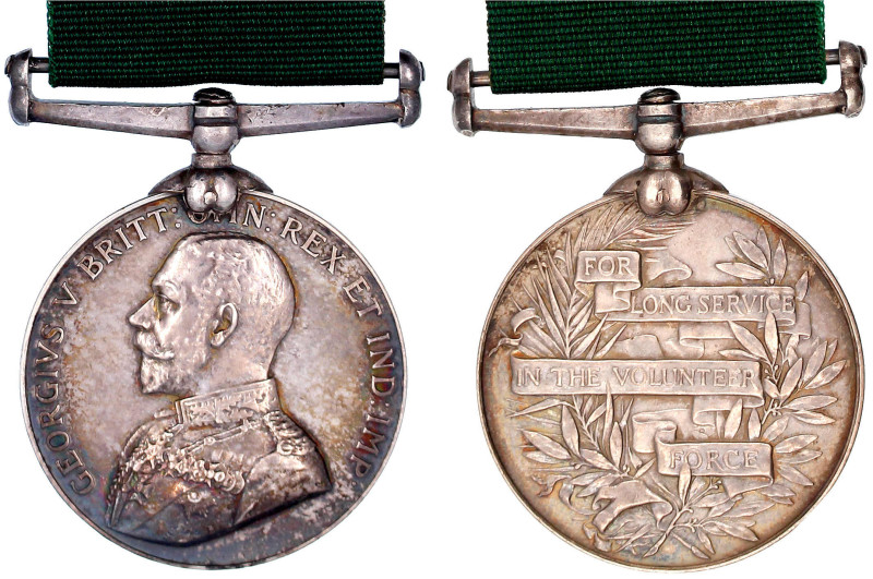 Grossbritannien
George V., 1911-1936
Volunteer Long Service Medal am Band. 36 ...