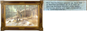 Bilder
Ölbilder und Gemälde
Pastell auf Papier "Etappe im Weltkrieg", undatiert (um 1917/1918) von Paul Hey (*19. Oktober 1867 München; †14. Oktober...
