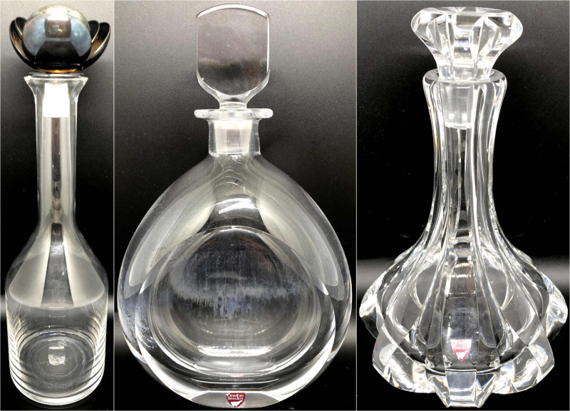 Glas
3 verschiedene Designer-Flaschen: LINO SABATTINI Sherry-Flasche "Ninfea", ...