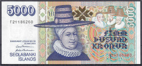 Ausland
Island
5000 Kronur 22.5.2001. I. Pick 60a.