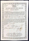Ausland
Italien-Neapel
Kreditschein der Banco delle due Sicilie 1808. Cassa di Corte Argento. III, kl. Einrisse