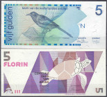 Ausland
Niederlande
2 Scheine der Antillen zu , 5 Gulden und 5 Florin Aruba 1986 und 1990