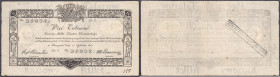 Ausland
Polen
Herzogtum Warschau, 5 Talarow 1.12.1810. No. 35032. II-III, 2x Nadelstiche, Eckbug und 4x Faltspuren, selten in dieser Erhaltung. Pick...