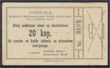 Ausland
Polen
Wloclawka, 20 Kopeks 1914. III. Podczaski R-488.