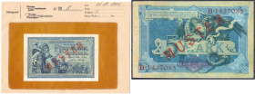 Die deutschen Banknoten ab 1871 nach Rosenberg
Deutsches Reich, 1871-1945
5 Mark 31.10.1904. Mit Rotaufdruck „Muster“ auf Vs. und Rs., KN. 7-stellig...