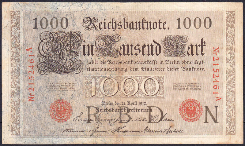 Die deutschen Banknoten ab 1871 nach Rosenberg
Deutsches Reich, 1871-1945
1000...