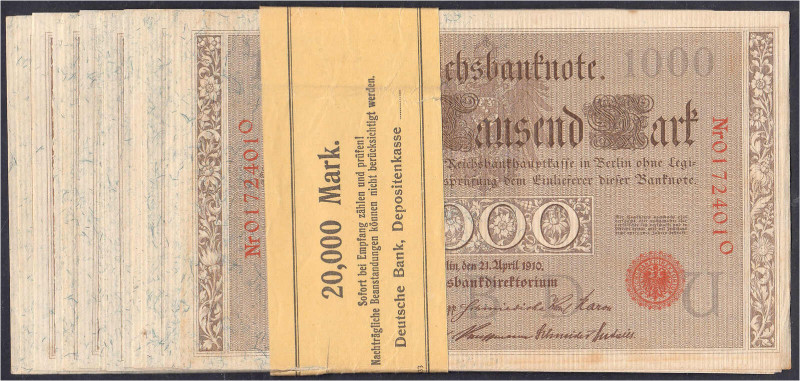 Die deutschen Banknoten ab 1871 nach Rosenberg
Deutsches Reich, 1871-1945
20x ...