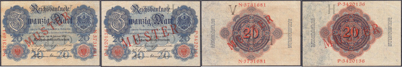 Die deutschen Banknoten ab 1871 nach Rosenberg
Deutsches Reich, 1871-1945
2x 2...