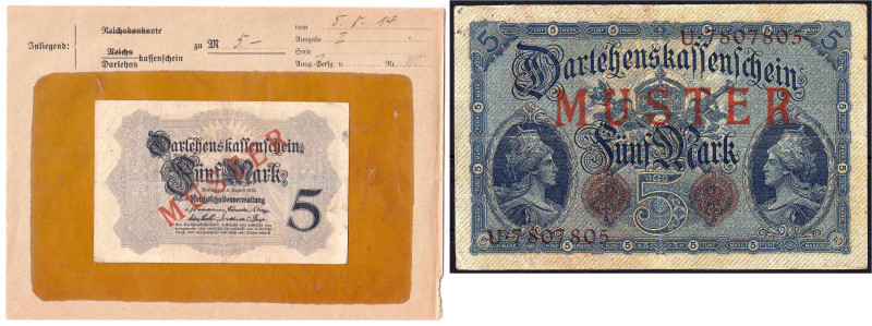 Die deutschen Banknoten ab 1871 nach Rosenberg
Deutsches Reich, 1871-1945
5 Ma...