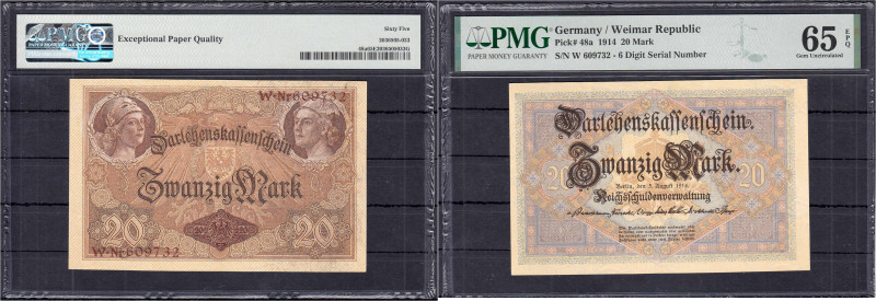 Die deutschen Banknoten ab 1871 nach Rosenberg
Deutsches Reich, 1871-1945
20 M...