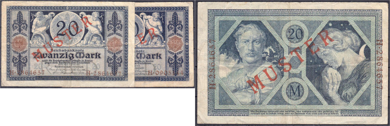 Die deutschen Banknoten ab 1871 nach Rosenberg
Deutsches Reich, 1871-1945
2x 2...