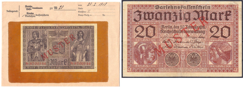 Die deutschen Banknoten ab 1871 nach Rosenberg
Deutsches Reich, 1871-1945
20 M...