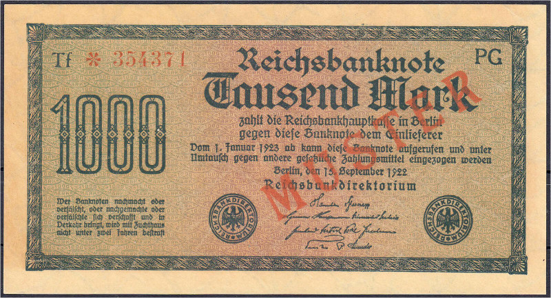 Die deutschen Banknoten ab 1871 nach Rosenberg
Deutsches Reich, 1871-1945
1000...