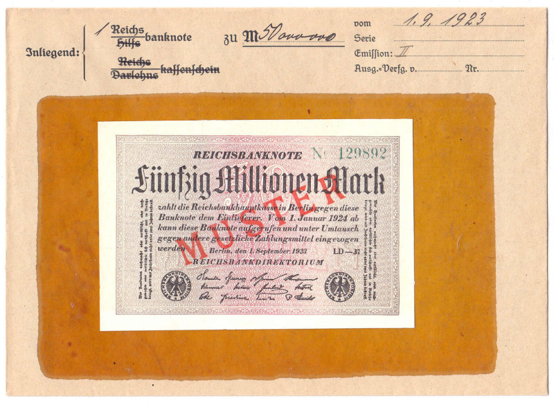 Die deutschen Banknoten ab 1871 nach Rosenberg
Deutsches Reich, 1871-1945
50 M...