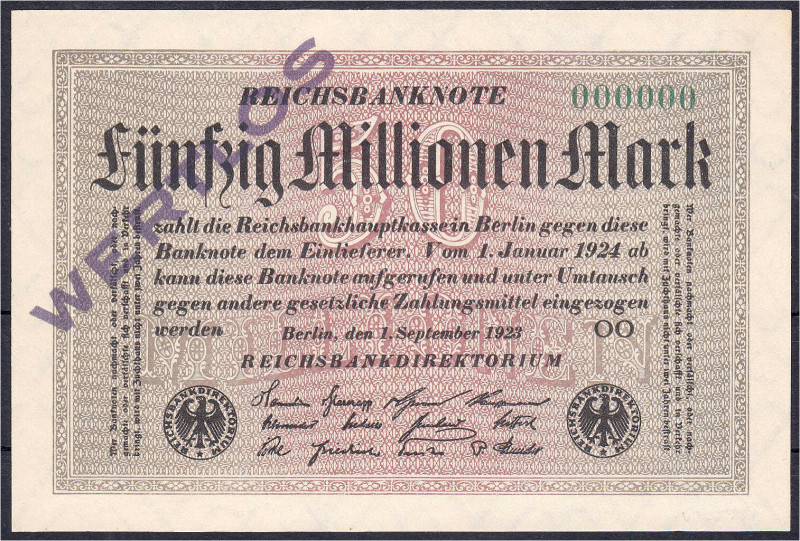 Die deutschen Banknoten ab 1871 nach Rosenberg
Deutsches Reich, 1871-1945
50 M...