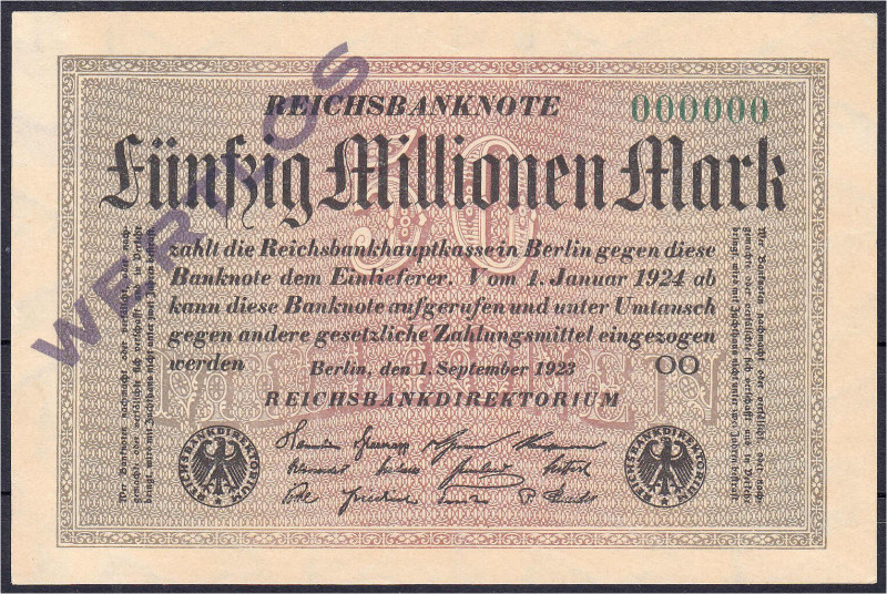 Die deutschen Banknoten ab 1871 nach Rosenberg
Deutsches Reich, 1871-1945
50 M...