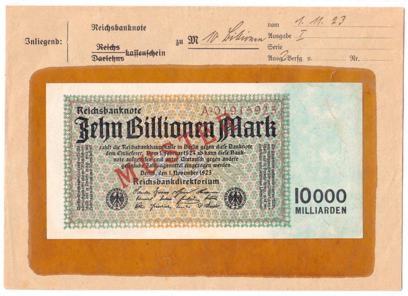 Die deutschen Banknoten ab 1871 nach Rosenberg
Deutsches Reich, 1871-1945
10 B...