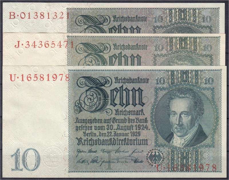 Die deutschen Banknoten ab 1871 nach Rosenberg
Deutsches Reich, 1871-1945
3x 1...