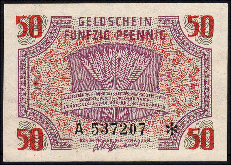 Die deutschen Banknoten ab 1871 nach Rosenberg
Deutschland unter alliierter Bes...