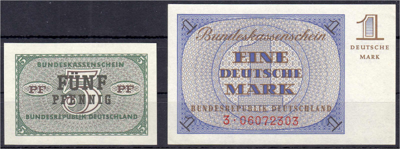 Die deutschen Banknoten ab 1871 nach Rosenberg
Westliche Besatzungszonen und BR...