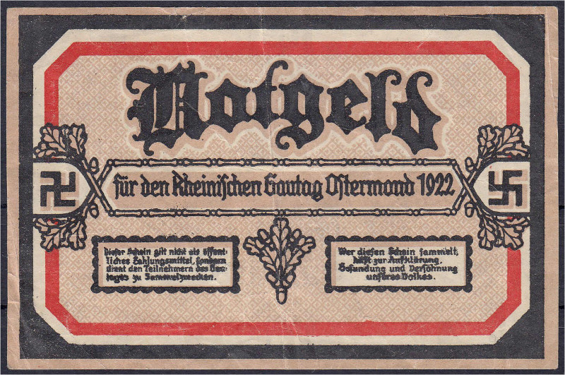 Deutsches Notgeld und KGL
Honnef a. Rhein (Rheinland)
Schutz -u. Trutzbund, Rh...