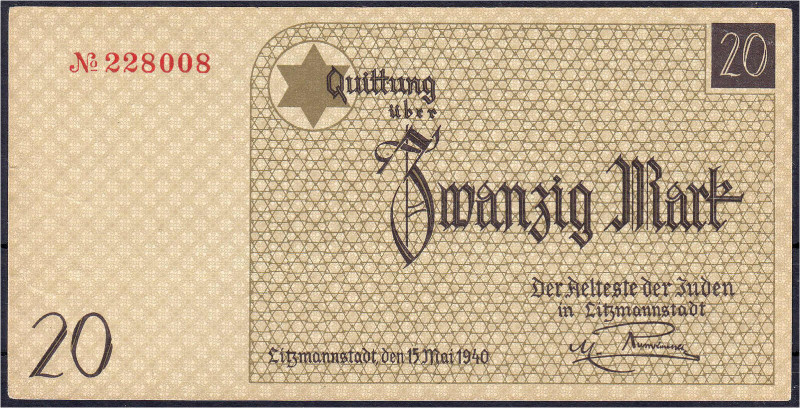 Deutsches Notgeld und KGL
Litzmannstadt (Lodz, Polen)
Ghetto, der Älteste der ...