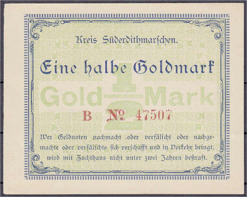 Deutsches Notgeld und KGL
Meldorf (Schleswig-Holstein)
Kreis Süderdithmarschen...