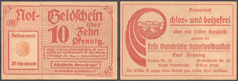 Deutsches Notgeld und KGL
Osnabrück (Niedersachsen)
Carl Reuning, Erste Osnabr...