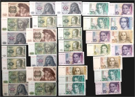 Lots
Deutschland
BRD, Schachtel mit 33 Scheinen von 5 Deutsche Mark bis 100 Deutsche Mark 1960 - 1996, Nominalwert 715 Deutsche Mark. unterschiedlic...