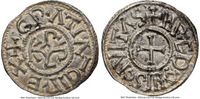 Carolingian. Charles the Bald Denier ND (840-877) MS62 NGC, Rennes mint, Dep-856. 1.48gm. HID09801242017 © 2024 Heritage Auctions | All Rights Reserve...
