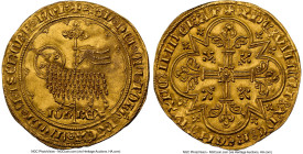 Jean II le Bon gold Mouton d'Or ND (1350-1364) MS62 NGC, Paris mint, Fr-280. 4.70g. An impeccable example with boldly-rendered devices over luminous, ...