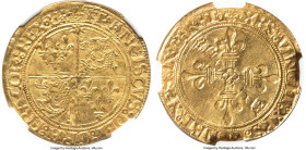 François I gold Écu d'Or au Soleil du Dauphine ND (1515-1547) MS62 NGC, Grenoble mint, Dup-783, Fr-355. With only 16 of the type certified by NGC, thi...