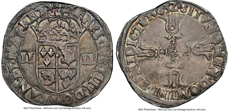 Henry IV 1/4 Ecu 1603-Z AU58 NGC, Grenoble mint, KM30. 9.53g. HID09801242017 © 2...